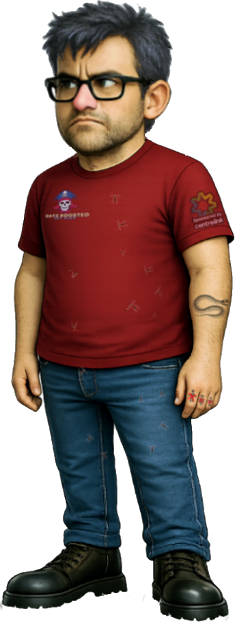 Stylized depiction of Anthony Buchanan