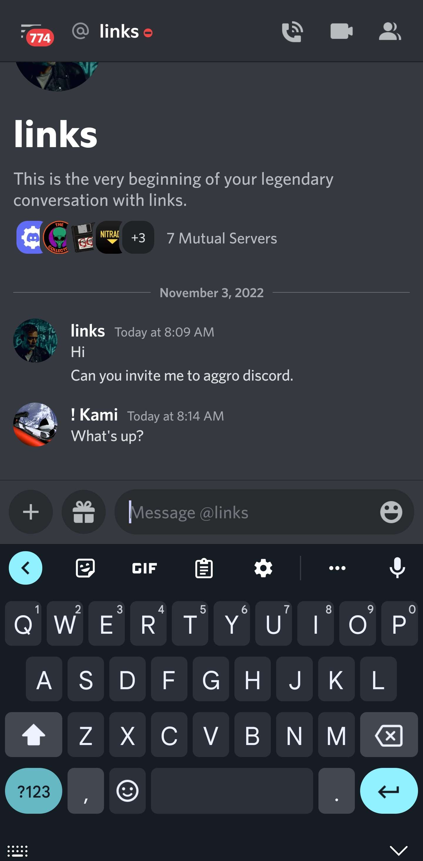 Links sent to Feather 18
