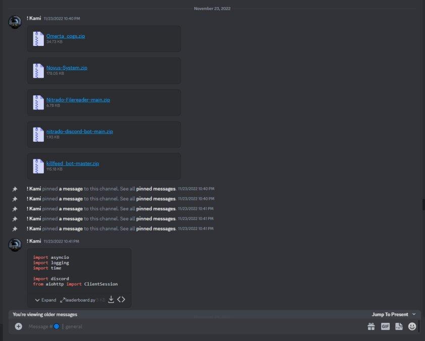 Kami GitHub scraping