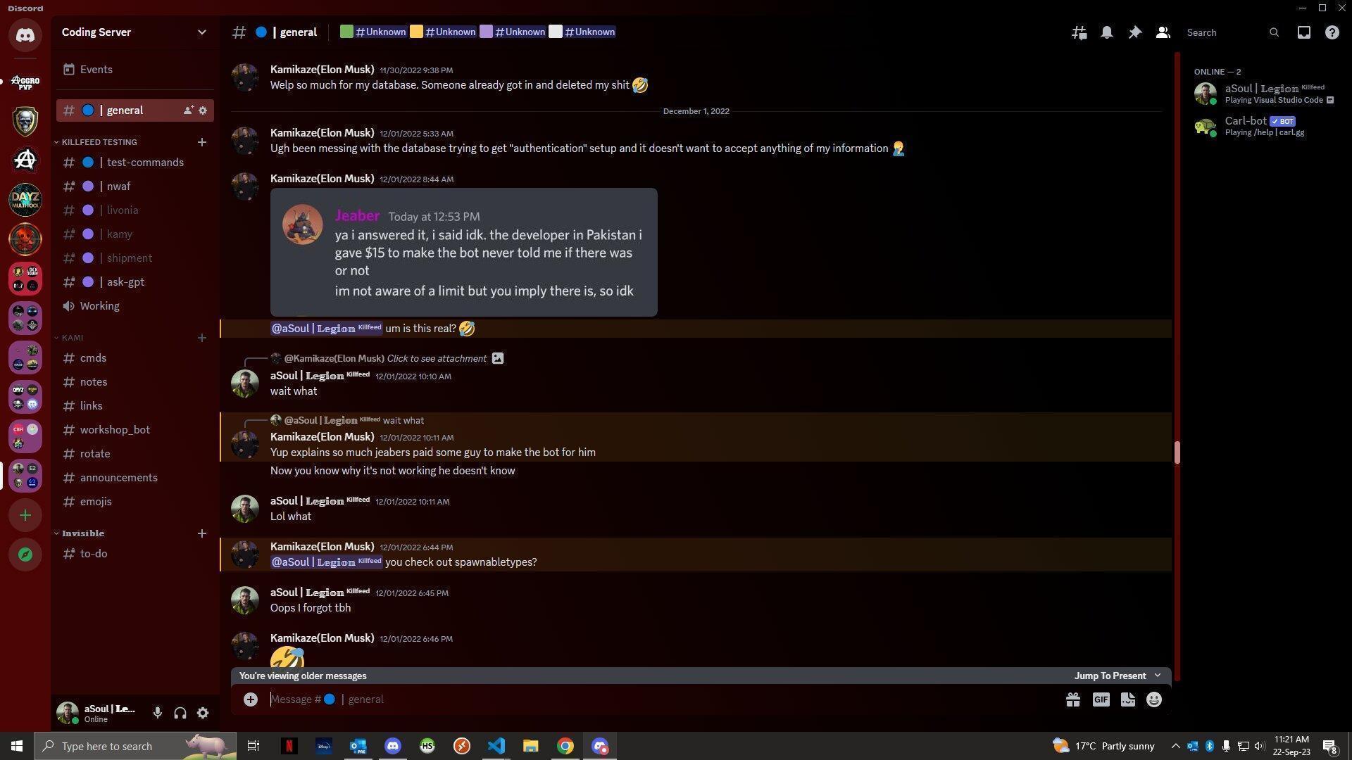Kami insecure DB deleted