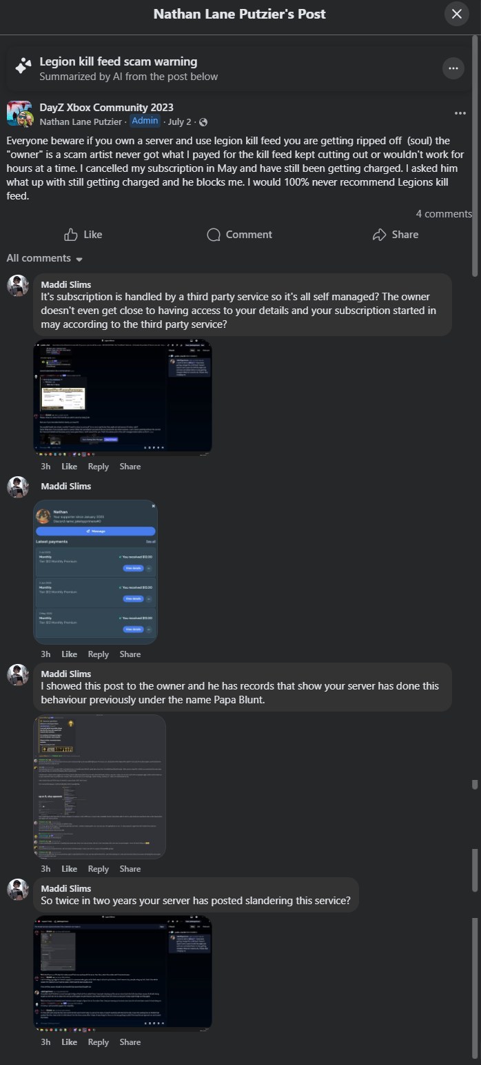 Putzier blame