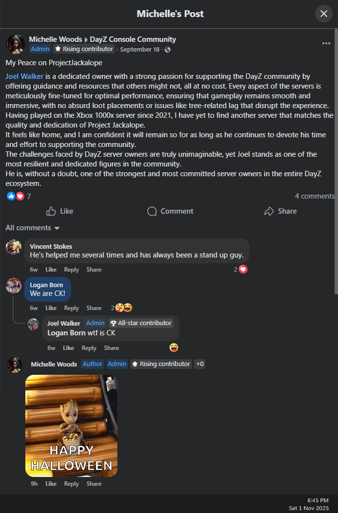 Joel Walker current girlfriend boosting old defamatory post