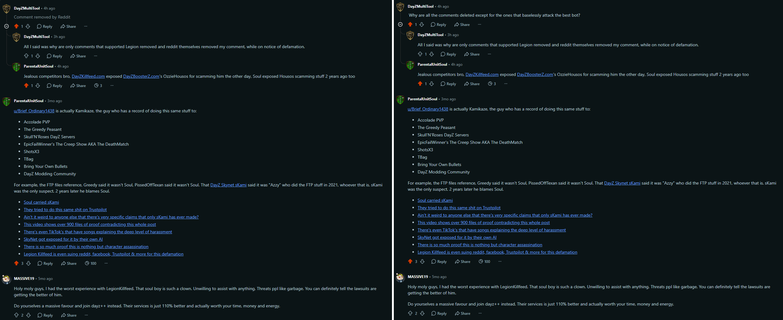 Selective Reddit moderation